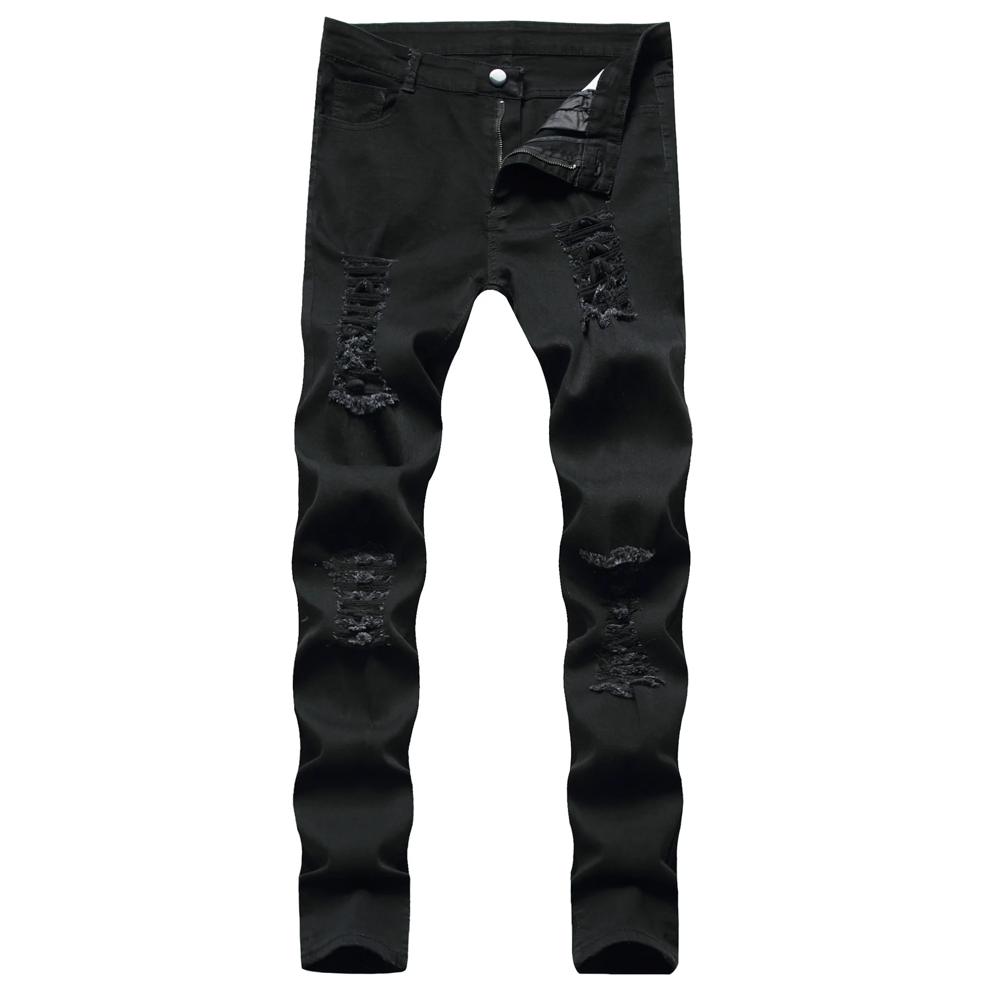 Wimilous Black skinny jeans knee hole jeans men leisure elastic men's trousers
Wimilous Black skinny jeans knee hole jeans men leisure elastic men's trousers