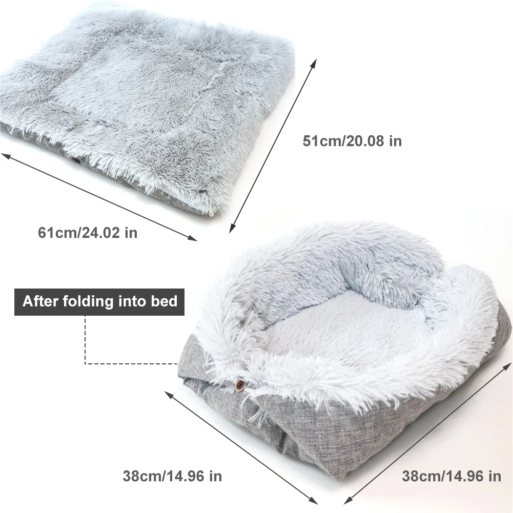 Plush Pet Kennel Dual Purpose Dog Cat Pad Mattress Autumn and Winter Pet Cushion
Plush Pet Kennel Dual Purpose Dog Cat Pad Mattress Autumn and Winter Pet Cushion