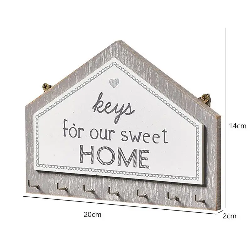 Wall Hanging Wood Key Hanger Holder Wall Organizer Rectangle House Shape Key Rack Hooks Coat Hooks Home Decoration Coat Hanger
Wall Hanging Wood Key Hanger Holder Wall Organizer Rectangle House Shape Key Rack Hooks Coat Hooks Home Decoration Coat Hanger