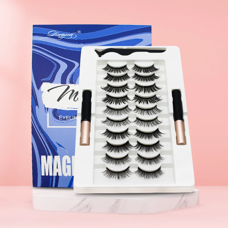 10 Pairs Natural False Lashes With Magnetic Eyeliner Liquid Magnetic Eyelashes Reusable Eyelashes Set Cosmetics TSLM1
10 Pairs Natural False Lashes With Magnetic Eyeliner Liquid Magnetic Eyelashes Reusable Eyelashes Set Cosmetics TSLM1