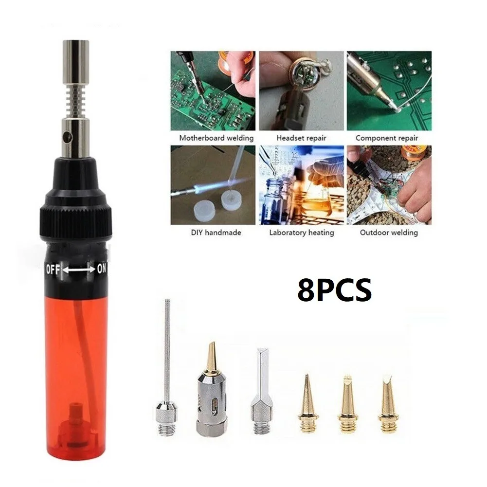 8 Pcs Soldering Iron Tips Gas Gun Set Soldering Iron Tool Accessories Welding Torch Pen Butane Gas Soldering Iron Cordless
8 Pcs Soldering Iron Tips Gas Gun Set Soldering Iron Tool Accessories Welding Torch Pen Butane Gas Soldering Iron Cordless