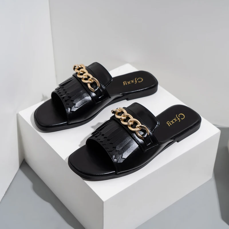 2021 Summer New Women Slippers Open-toe Flat Slippers Fashion Buckle Beach Slides Casual Flip Flops Women Shoes Femme Sandals
2021 Summer New Women Slippers Open-toe Flat Slippers Fashion Buckle Beach Slides Casual Flip Flops Women Shoes Femme Sandals