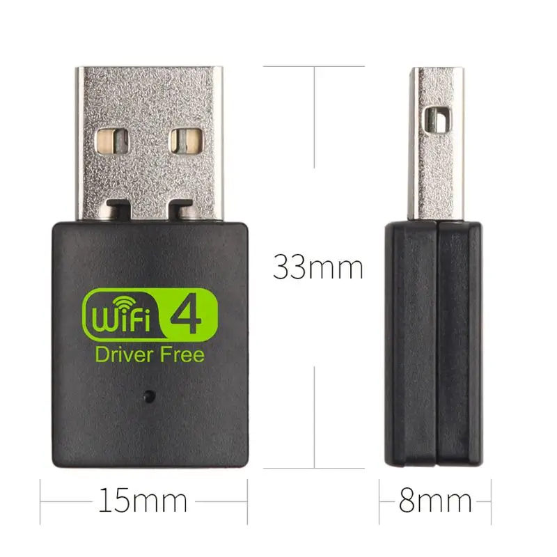 300Mbps Mini USB WiFi Adapter Wireless LAN Network Card Adapter WiFi Dongle for Desktop Laptop PC Computer Windows 10 8 7 XP
300Mbps Mini USB WiFi Adapter Wireless LAN Network Card Adapter WiFi Dongle for Desktop Laptop PC Computer Windows 10 8 7 XP