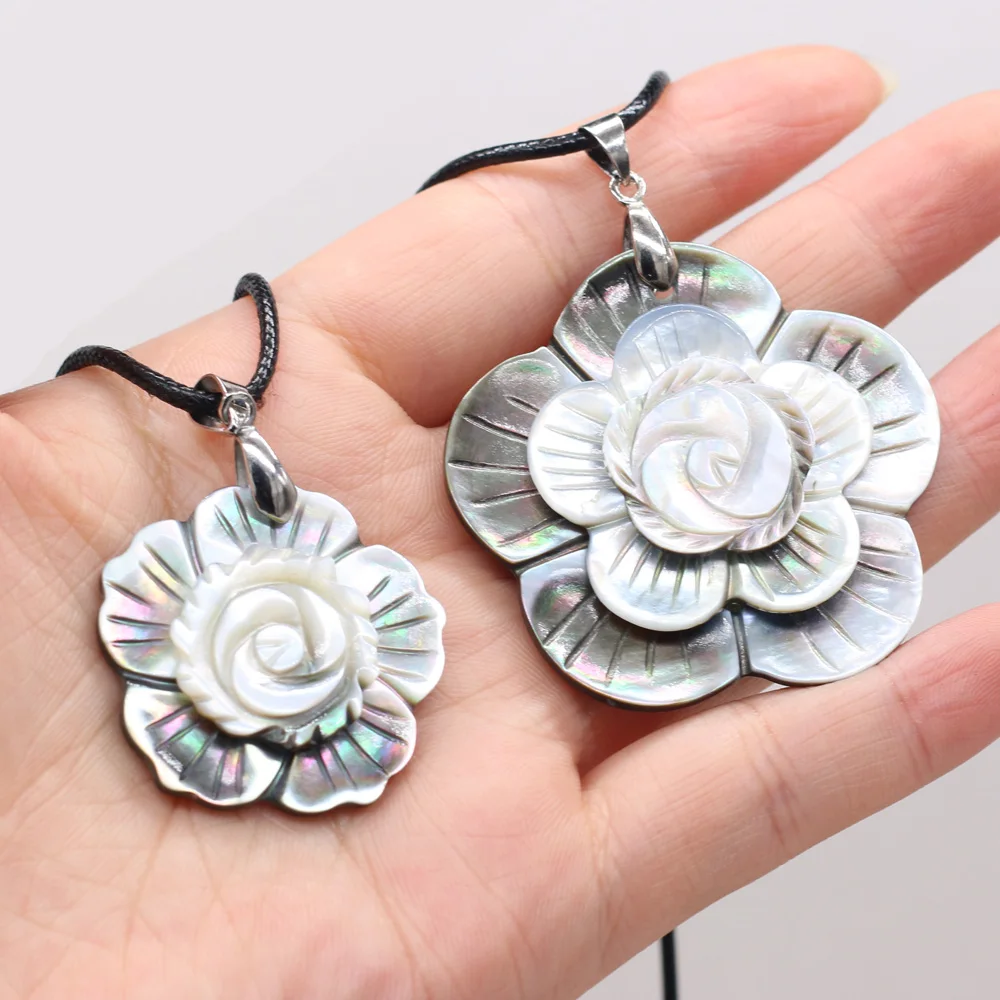 2021New Natural Freshwater Black Shell Alloy Flower Pendant Necklace Diameter 2.0mm Making Jewelry Gift Mother of Pearl Shells
2021New Natural Freshwater Black Shell Alloy Flower Pendant Necklace Diameter 2.0mm Making Jewelry Gift Mother of Pearl Shells