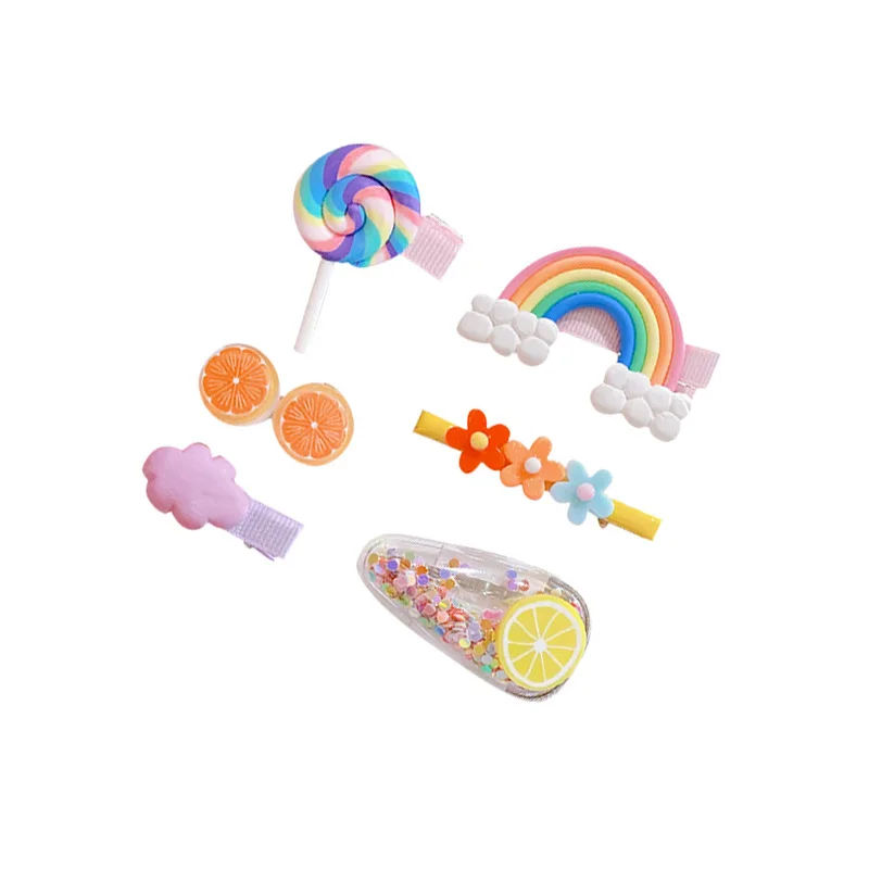 14Pcs Children Girls Hairpins Set Cute Fruit Rainbow Flower Kids Headwear Baby Girl Hair Accessories for Toddler Girl Hair Clip
14Pcs Children Girls Hairpins Set Cute Fruit Rainbow Flower Kids Headwear Baby Girl Hair Accessories for Toddler Girl Hair Clip