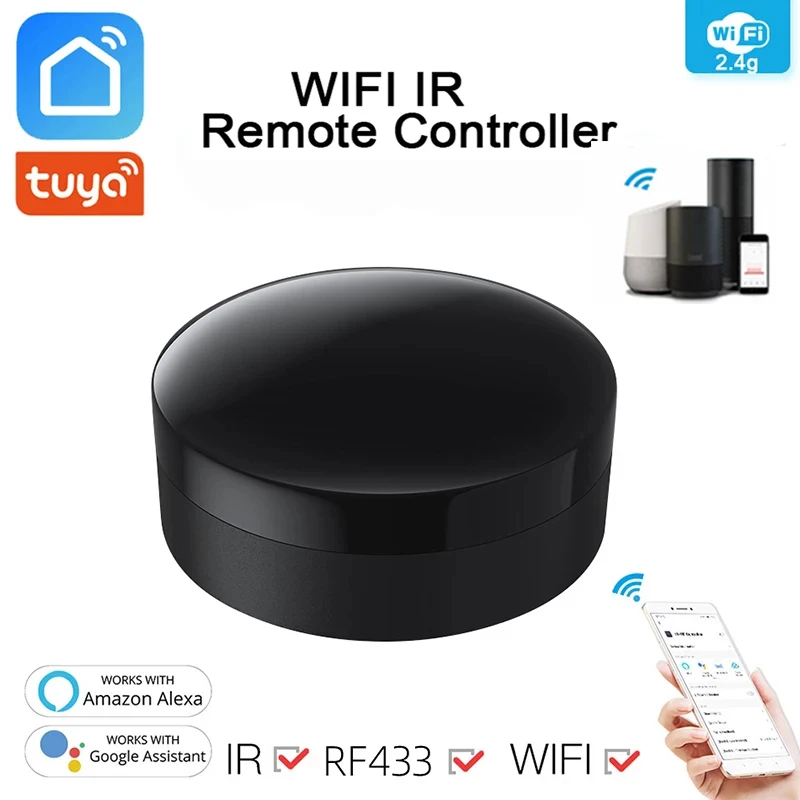 Универсальный Смарт-пульт дистанционного управления Tuya WIFI IR RF для кондиционера телевизора, Голосовое управление с помощью Alexa Google Assistant, коп...
Универсальный Смарт-пульт дистанционного управления Tuya WIFI IR RF для кондиционера телевизора, Голосовое управление с помощью Alexa Google Assistant, коп...