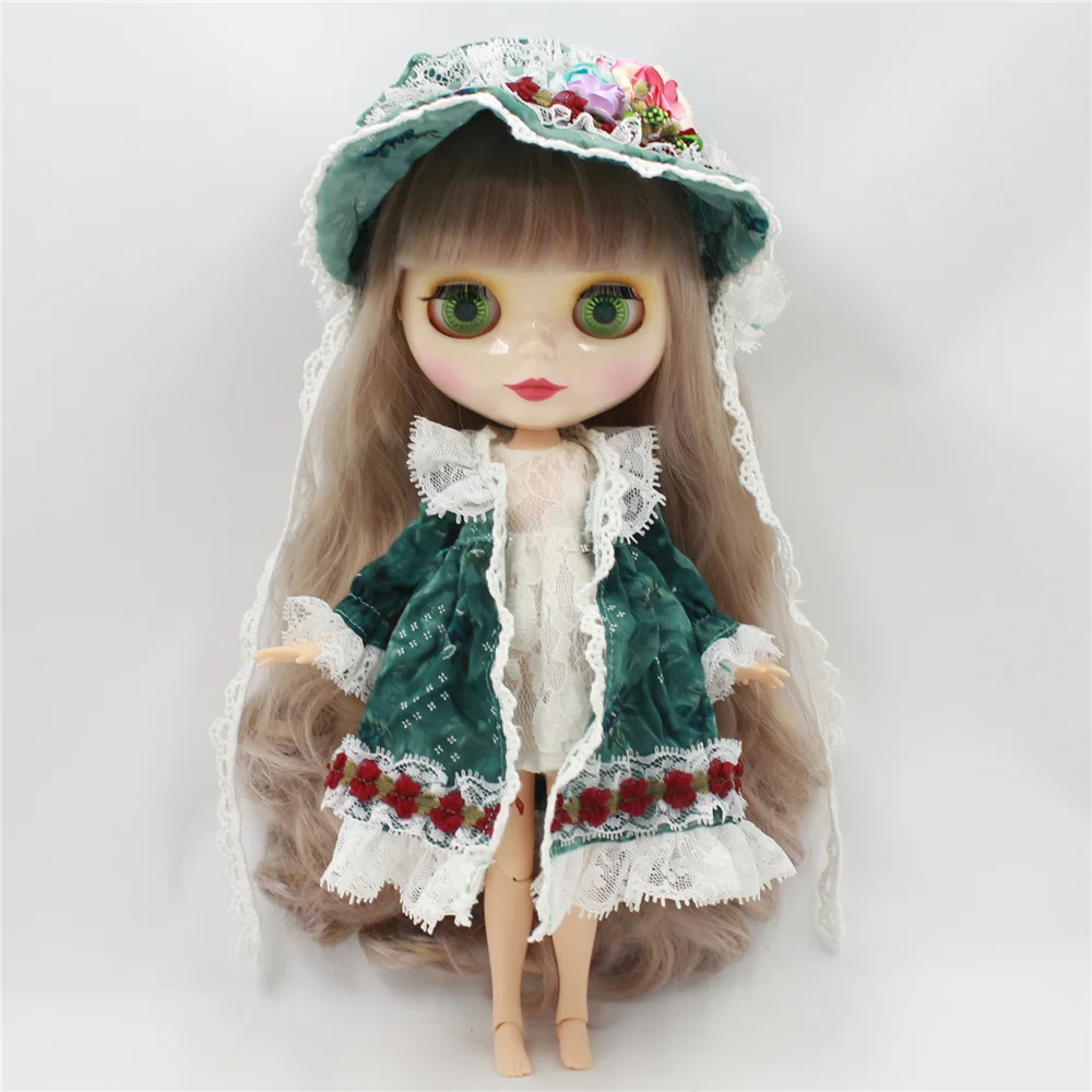 Ледяной DBS Blyth Кукла одежда костюм шляпа зеленый Лолита платье кружева | Игрушки и