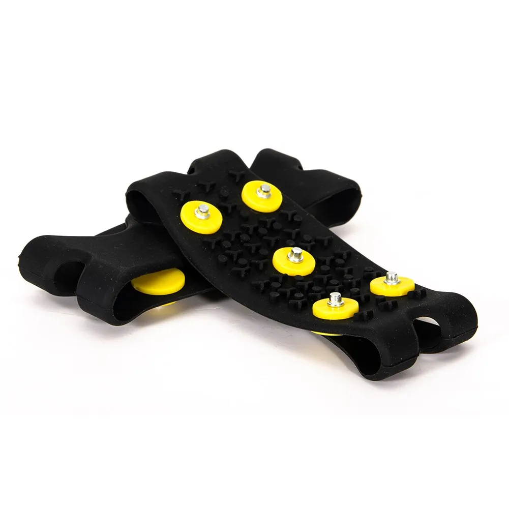 1 Pair 5 Studs Anti-Skid Snow Ice Claw Climbing Shoe Spikes Grips Cleats Crampons Cover For Women Men Boots Cover 107*50mm
1 Pair 5 Studs Anti-Skid Snow Ice Claw Climbing Shoe Spikes Grips Cleats Crampons Cover For Women Men Boots Cover 107*50mm