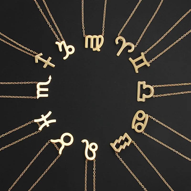 12 Zodiac Sign Necklaces with Gift card constellations Pendant Gold chains choker For women Fashion Jewelry
12 Zodiac Sign Necklaces with Gift card constellations Pendant Gold chains choker For women Fashion Jewelry