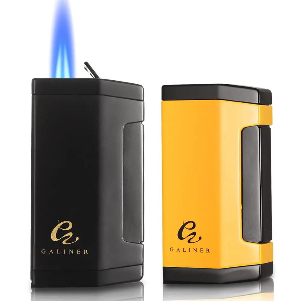 Windproof Pocket Lighter Portable 1 Torch Jet Flame Cigar Lighter Butane Gas Cigarette Lighters Built-in Cigar Punch For COHIBA
Windproof Pocket Lighter Portable 1 Torch Jet Flame Cigar Lighter Butane Gas Cigarette Lighters Built-in Cigar Punch For COHIBA