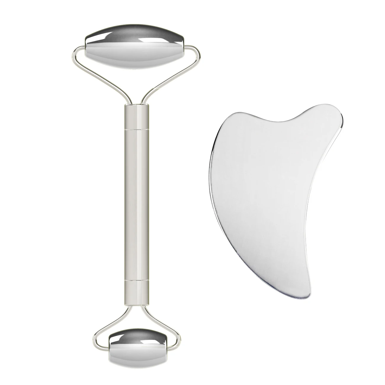 Facial Care Roller Guasha Board Set 100% Stainless Steel Face Skin Care Tools Wrinkle Removal Roller Massager
Facial Care Roller Guasha Board Set 100% Stainless Steel Face Skin Care Tools Wrinkle Removal Roller Massager