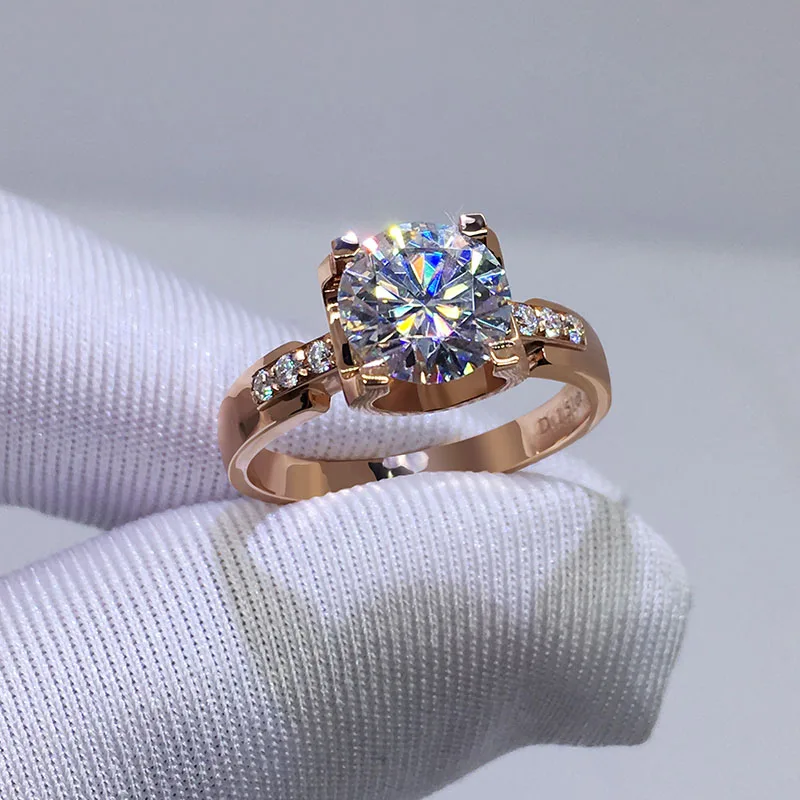 Pure 18K Rose Gold Moissanite Ring Luxury style Classic 4 claw jewelry Lab Diamond Wedding Anniversary Ring Pure
Pure 18K Rose Gold Moissanite Ring Luxury style Classic 4 claw jewelry Lab Diamond Wedding Anniversary Ring Pure