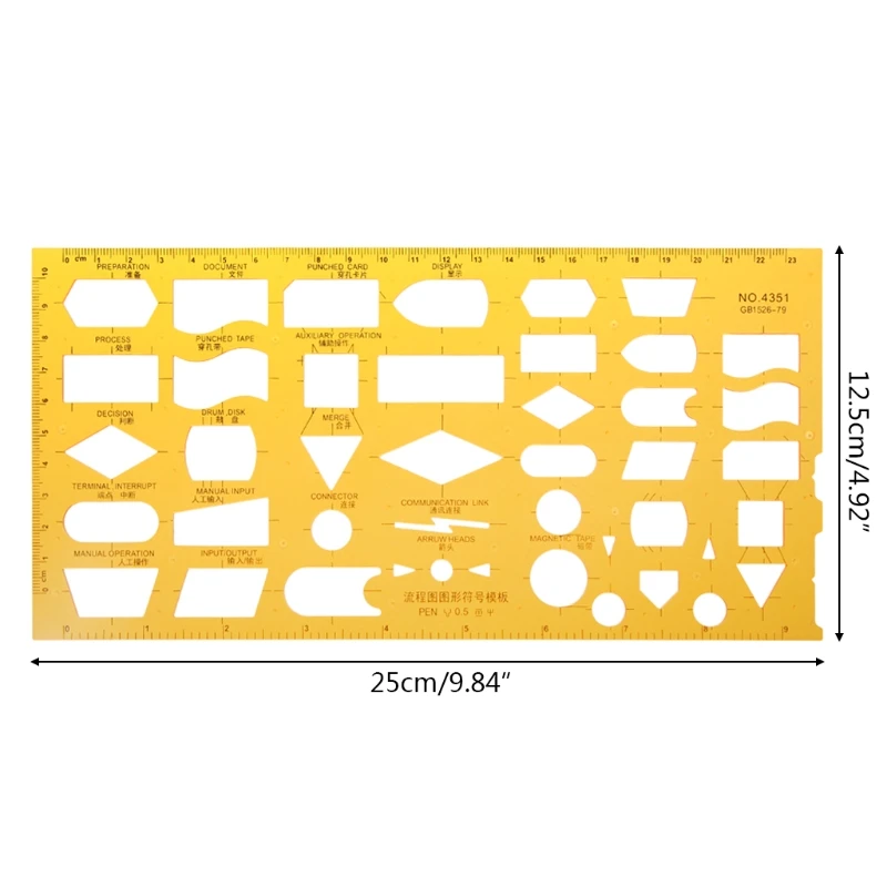 K Resin Flow Chart Symbol Drafting Template Ruler Stencil Measuring Tool Student 
K Resin Flow Chart Symbol Drafting Template Ruler Stencil Measuring Tool Student