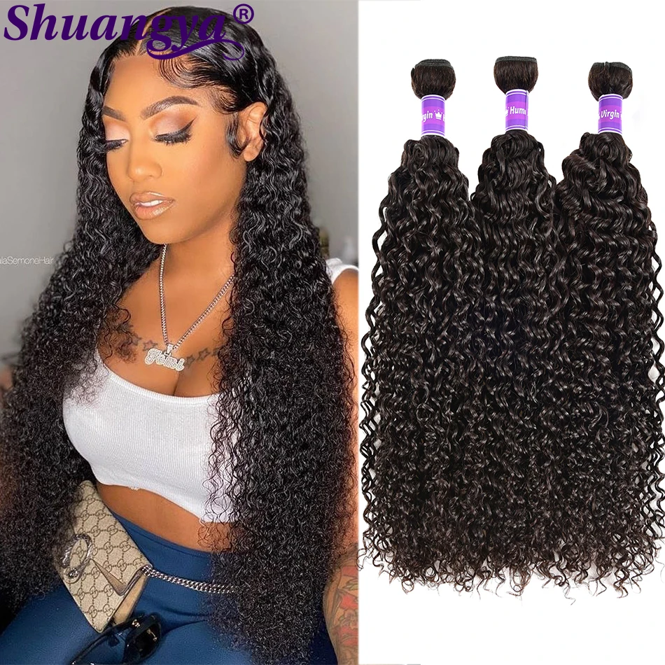 Kinky Curly Bundles 100% Human Hair Extension Natural Color 4 Bundles Kinky Curly Remy Hair Can Be Dye For Black Women Shuangya
Kinky Curly Bundles 100% Human Hair Extension Natural Color 4 Bundles Kinky Curly Remy Hair Can Be Dye For Black Women Shuangya