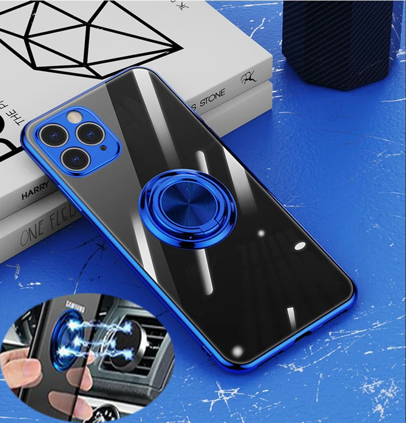 Luxury Transparent Plating Shockproof Case For IPhone 11 Pro Max Soft Silicone Case IPhone 11 Back Cover Magnet Car Holder Case
Luxury Transparent Plating Shockproof Case For IPhone 11 Pro Max Soft Silicone Case IPhone 11 Back Cover Magnet Car Holder Case