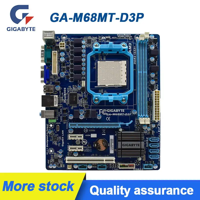 Для Gigabyte GA-M68MT-D3P оригинальная материнская плата Гнездо AM3 DDR3 8GB SATA II USB2.0 VGA mикро ATX используется материнская плата
Для Gigabyte GA-M68MT-D3P оригинальная материнская плата Гнездо AM3 DDR3 8GB SATA II USB2.0 VGA mикро ATX используется материнская плата