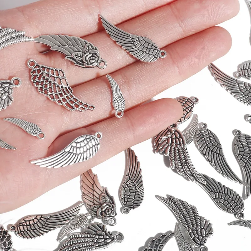 Angel Wings Alloy Small Wings Pendant for Earrings Necklace Accessories Wholesale DIY Handmade Jewellery Making Supplies
Angel Wings Alloy Small Wings Pendant for Earrings Necklace Accessories Wholesale DIY Handmade Jewellery Making Supplies