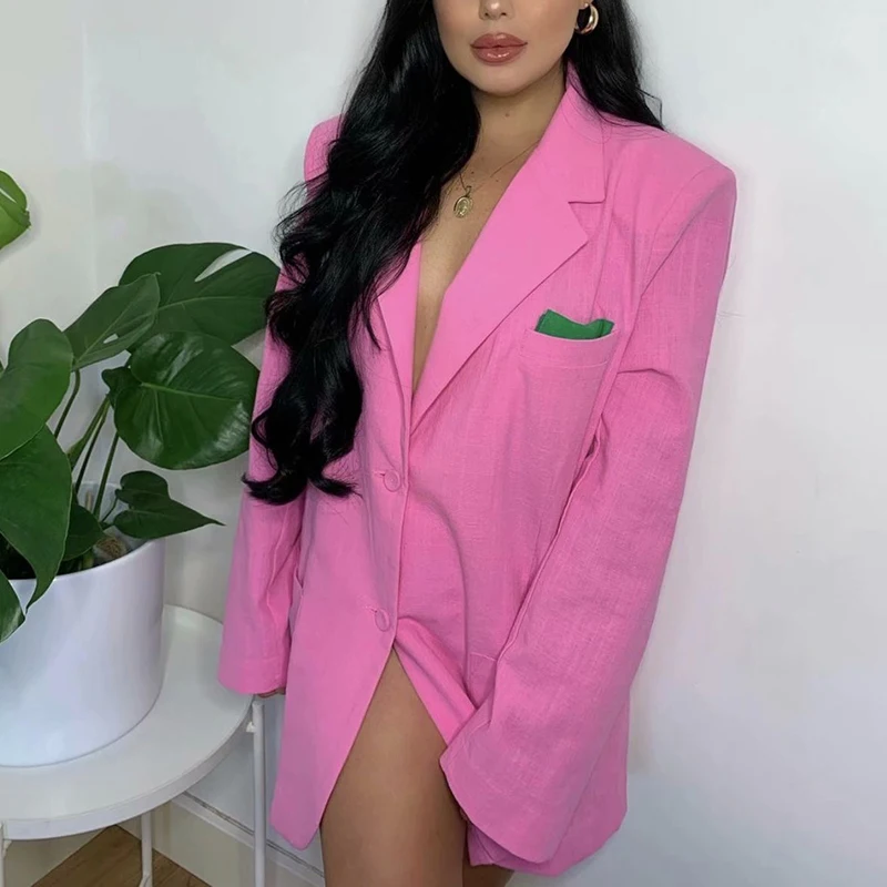 Women Cool Pink Blazer 2021 Summer Fashion Ladies Sexy Thin Cotton Jackets Elegant Female Chic Suits Casual Girls Cute Top
Women Cool Pink Blazer 2021 Summer Fashion Ladies Sexy Thin Cotton Jackets Elegant Female Chic Suits Casual Girls Cute Top