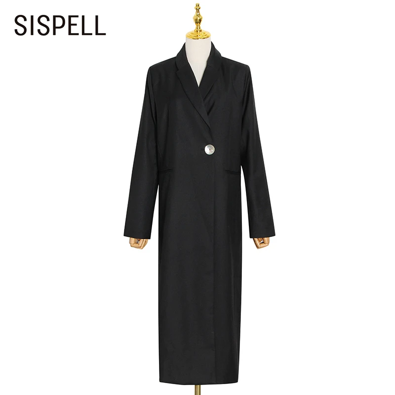 Женский Повседневный Блейзер SISPELL, однотонный свободный блейзер с отложным воротником и длинным рукавом, длинное пальто, весна 2022
Женский Повседневный Блейзер SISPELL, однотонный свободный блейзер с отложным воротником и длинным рукавом, длинное пальто, весна 2022