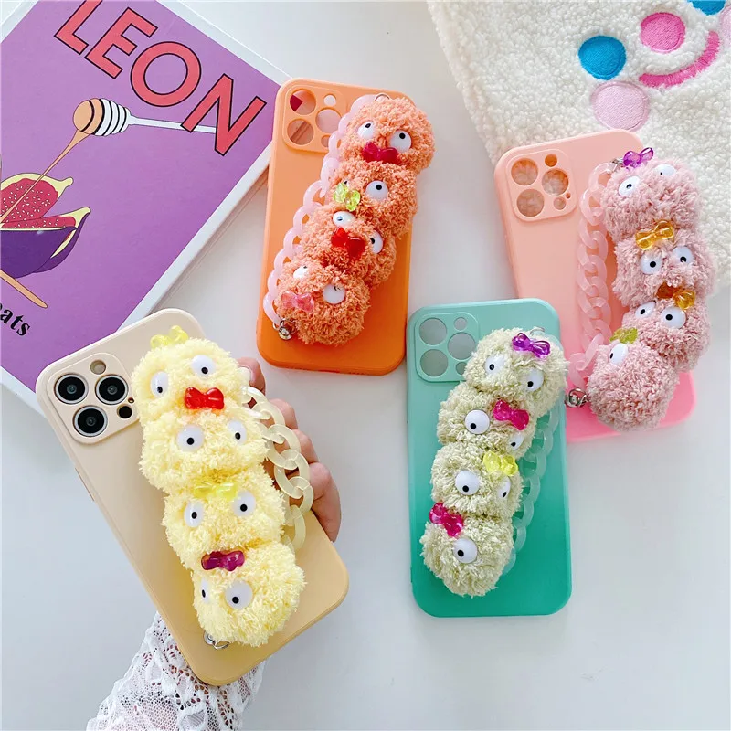 Cute Cartoon Hairball Wristband Chain Silicone Soft Shell For One Plus 9R 9 8 Pro For Oneplus 7T Pro Protective Cover Phone Case
Cute Cartoon Hairball Wristband Chain Silicone Soft Shell For One Plus 9R 9 8 Pro For Oneplus 7T Pro Protective Cover Phone Case