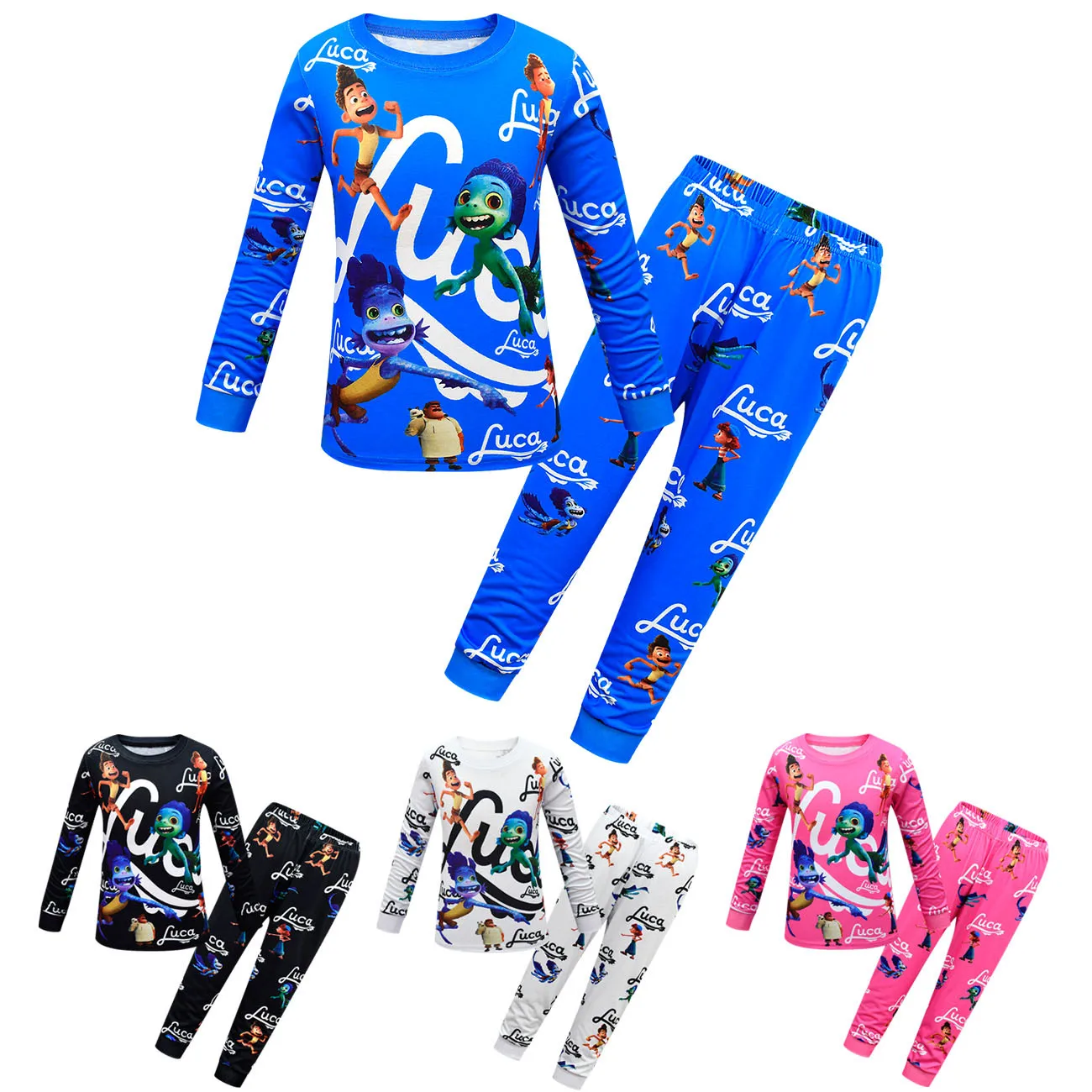 New cartoon movie luca surrounding children's pajamas suit home service two-piece long-sleeved top + trousers
New cartoon movie luca surrounding children's pajamas suit home service two-piece long-sleeved top + trousers