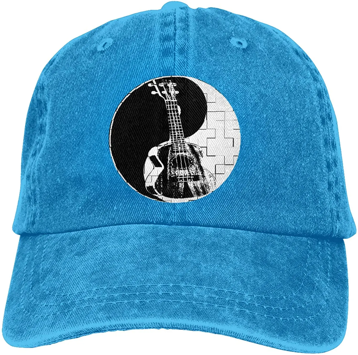 Yin Yang of Guitar Sports Denim Cap Adjustable Unisex Plain Baseball Cowboy Snapback Hat 
Yin Yang of Guitar Sports Denim Cap Adjustable Unisex Plain Baseball Cowboy Snapback Hat