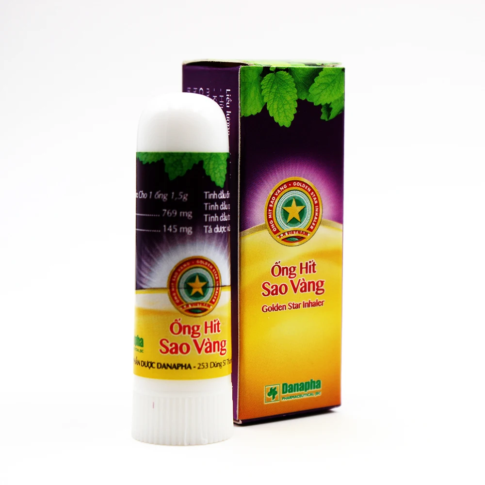 Golden Star Herbal Nasal Inhaler Stick Mint Cylinder treament Asthma Nasal congestion headache Refreshing Aroma Stick Inhaler
Golden Star Herbal Nasal Inhaler Stick Mint Cylinder treament Asthma Nasal congestion headache Refreshing Aroma Stick Inhaler