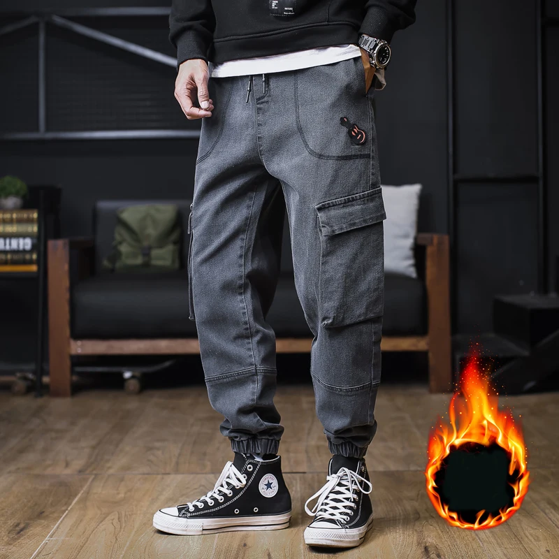 2021 New Men's Winter Fleece Jeans Thick Warm Denim Pants Men Streetwear Black Joggers Harem Jean Thermal Trousers Plus Size 8XL
2021 New Men's Winter Fleece Jeans Thick Warm Denim Pants Men Streetwear Black Joggers Harem Jean Thermal Trousers Plus Size 8XL