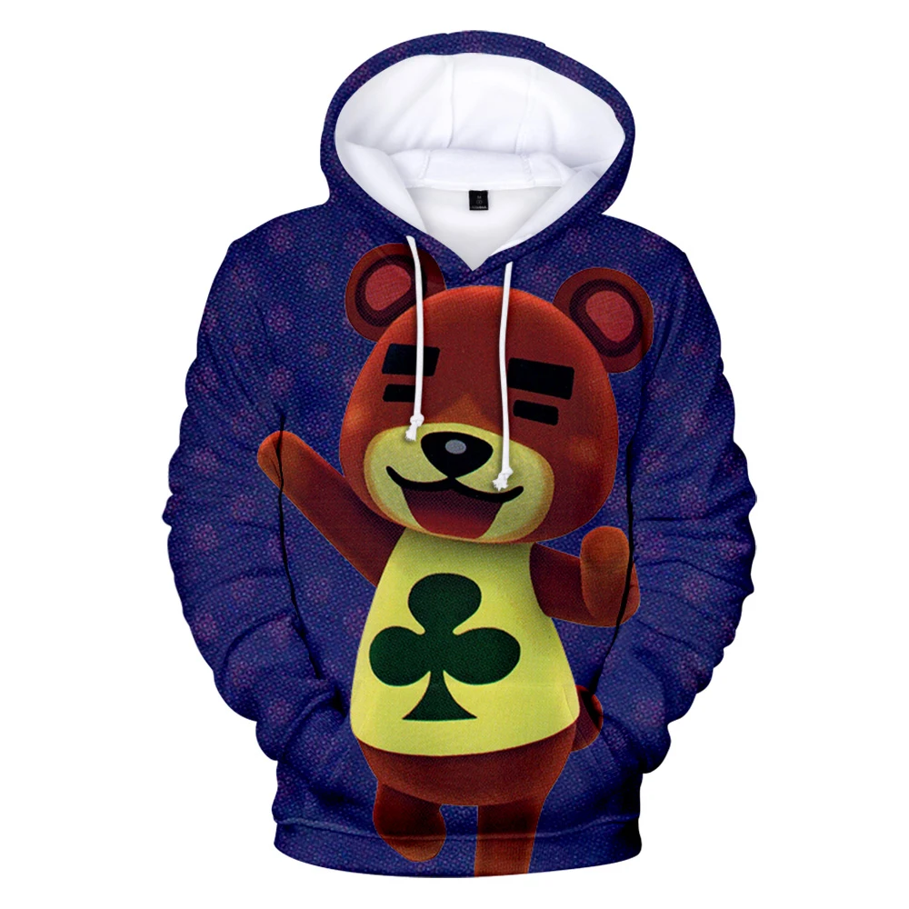 Animal Crossing 3D Personality Casual Sweatshirt Dropship Hoodies Men/women Cute Hooded Sweatshirt Clothing Fashion for Kids