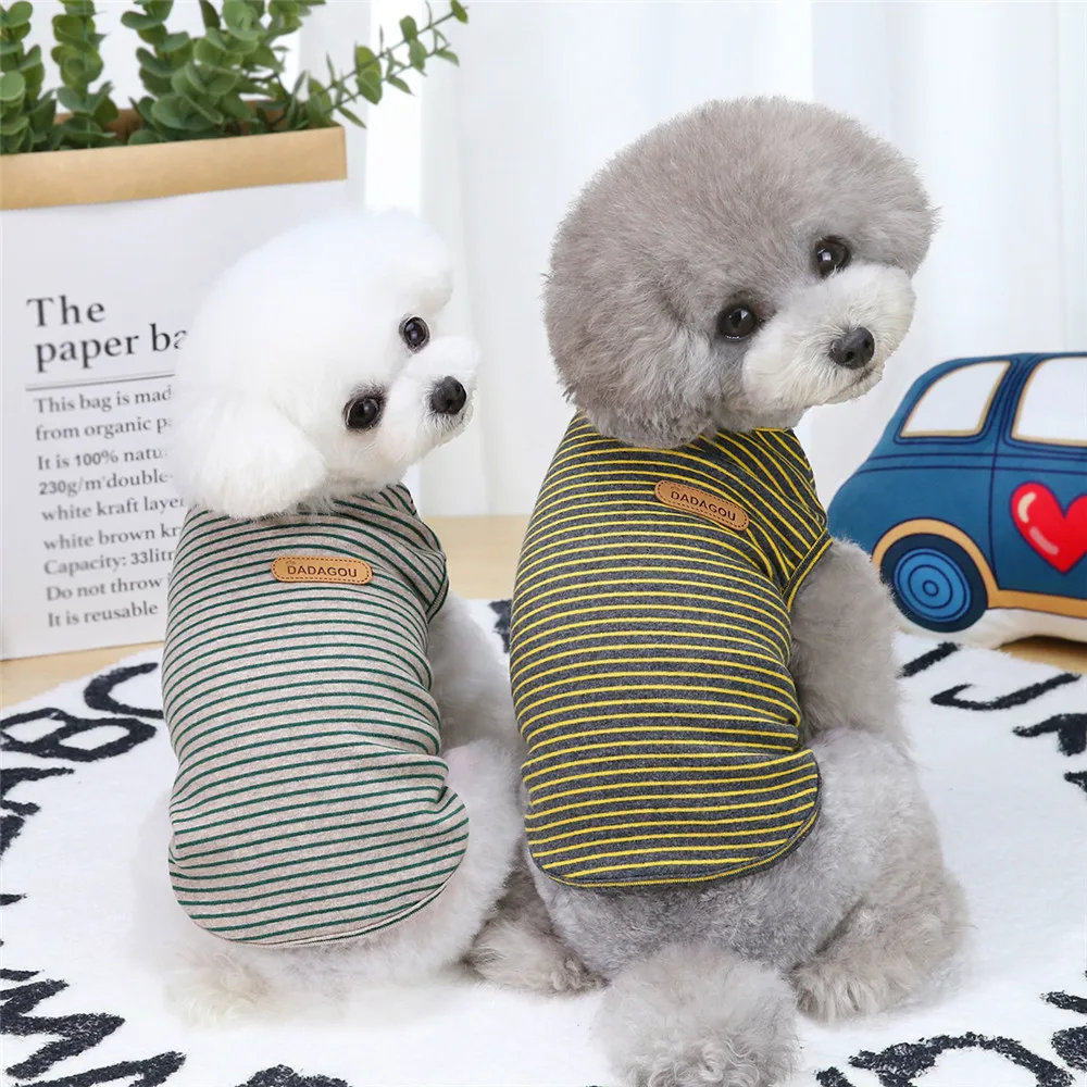 Новая цветная полосатая популярная одежда для собак летняя домашних животных