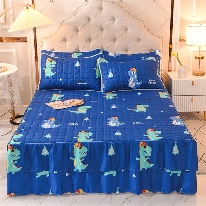 Quilted Bed Skirts (Not Inlcude Pillowcase) Cartoon Printed Kids Childs Fitted Sheet Soft Mattress Protector Bed Mattress Cover
Quilted Bed Skirts (Not Inlcude Pillowcase) Cartoon Printed Kids Childs Fitted Sheet Soft Mattress Protector Bed Mattress Cover