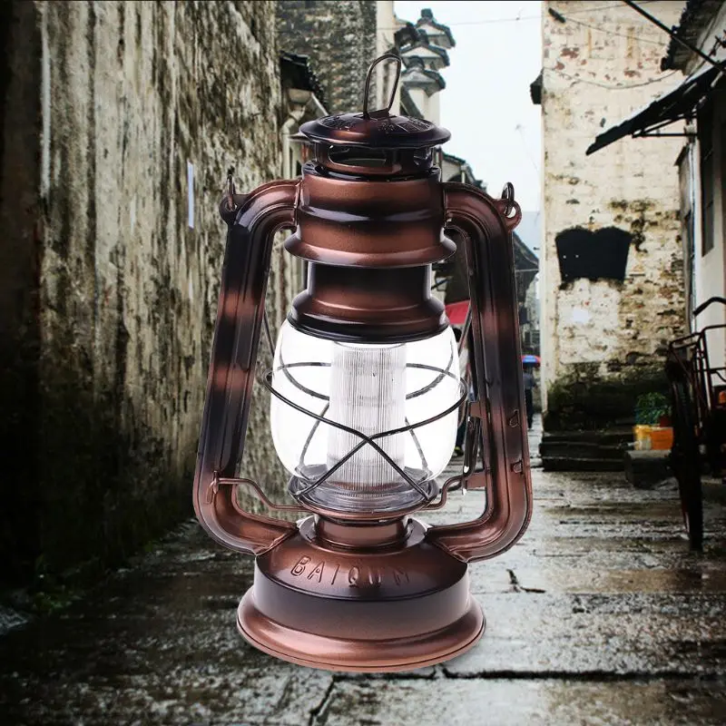 Vintage LED Lamp Lantern Energy Saving Handheld Flashlight with Hanging Hook for Outdoor Camping 
Vintage LED Lamp Lantern Energy Saving Handheld Flashlight with Hanging Hook for Outdoor Camping