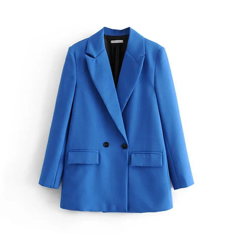 Women's suit 2021 spring and autumn new fashion temperament wind two button Retro Blue Women's coat
Women's suit 2021 spring and autumn new fashion temperament wind two button Retro Blue Women's coat