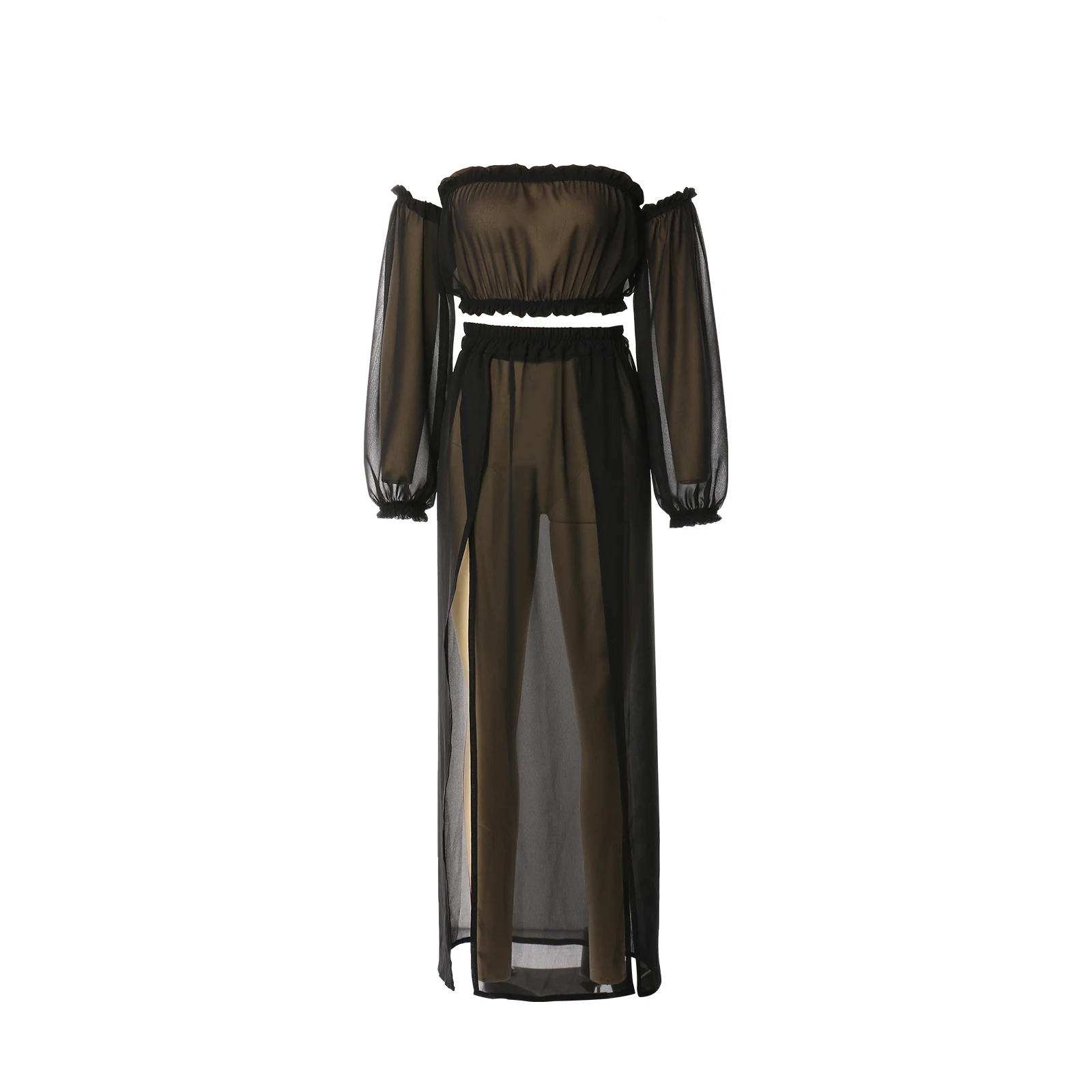 women mesh sheer bikini Cover-ups Set See-through Long Sleeve Crop Tops and Cover Up Skirts Two Piece Swimwear Beach Dresses
women mesh sheer bikini Cover-ups Set See-through Long Sleeve Crop Tops and Cover Up Skirts Two Piece Swimwear Beach Dresses