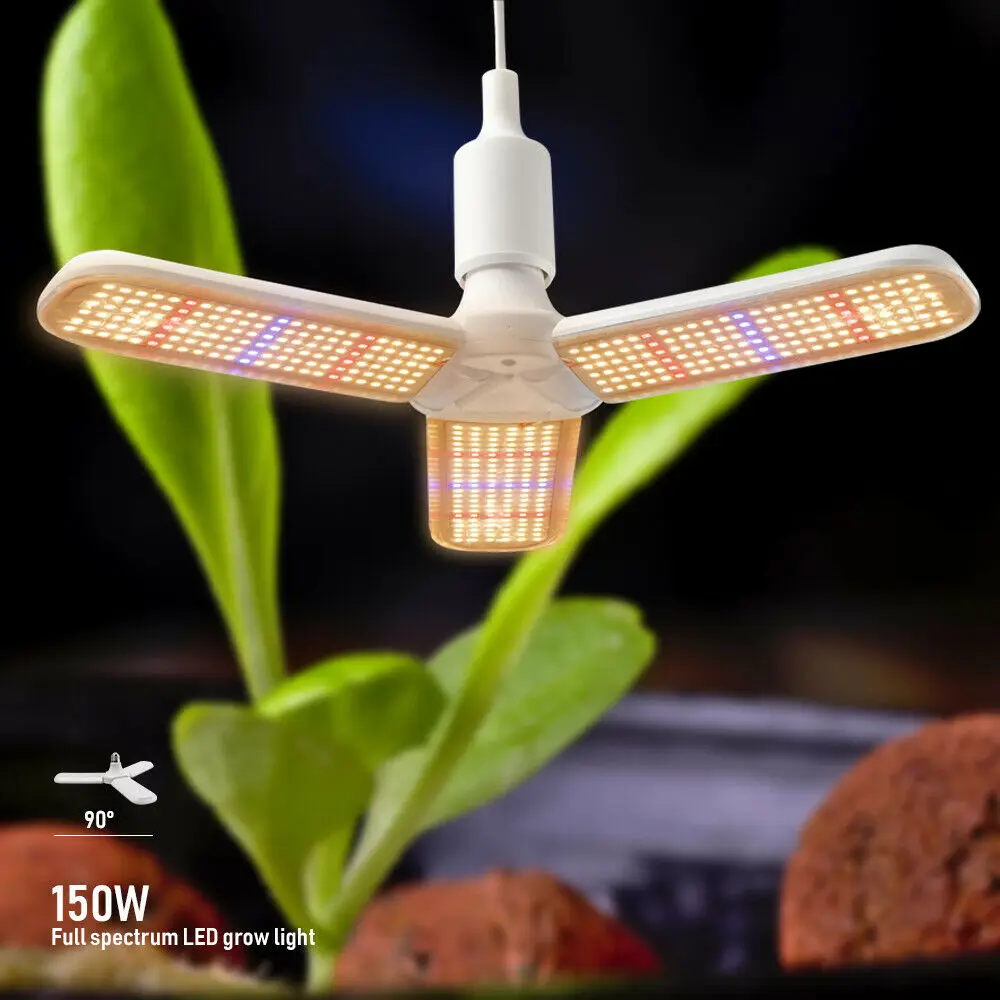 Складной светодиодный светильник для выращивания растений 150 Вт лампа с
