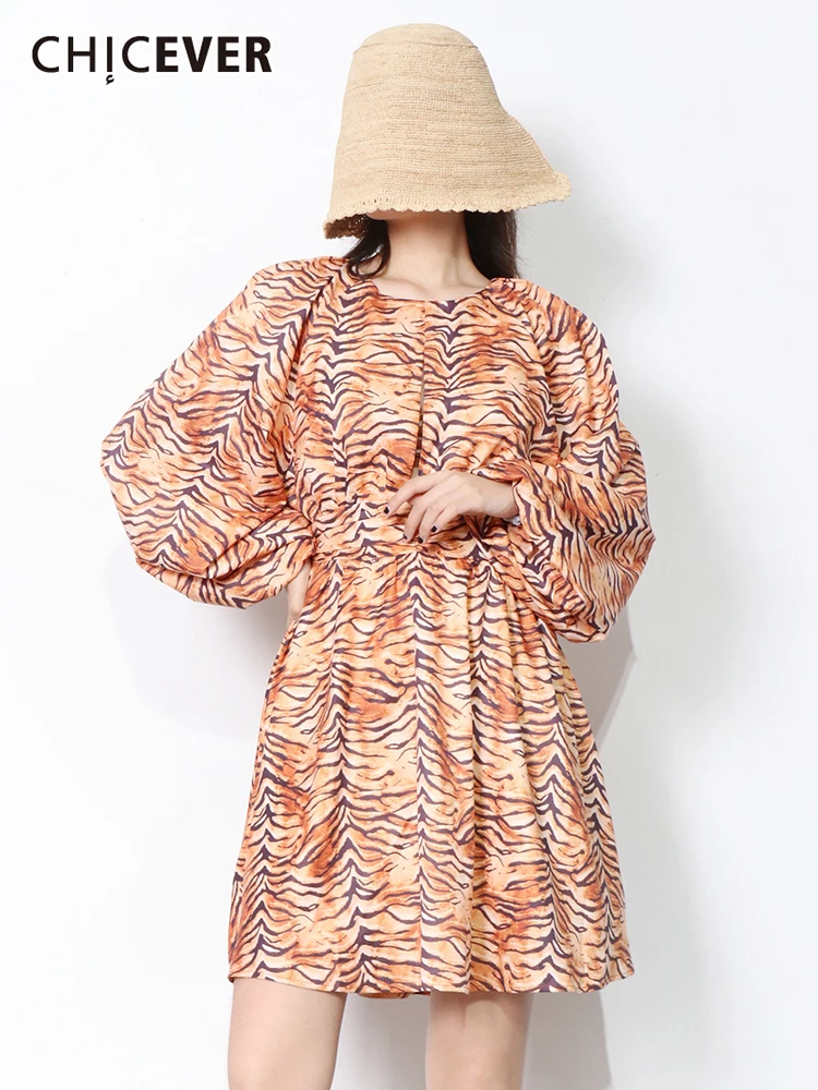CHICEVER Print Vintage Women's Dress Round Neck Long Sleeve Tunic Hit Color Casual Dresses Female Fashion New Clothing Autumn
CHICEVER Print Vintage Women's Dress Round Neck Long Sleeve Tunic Hit Color Casual Dresses Female Fashion New Clothing Autumn