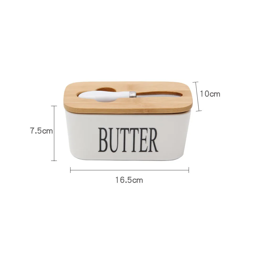 Nordic Style Butter Box With Knife Ceramic Sealing Plate Dish Storage Tray Cheese Food Containers Keeper Lid
Nordic Style Butter Box With Knife Ceramic Sealing Plate Dish Storage Tray Cheese Food Containers Keeper Lid