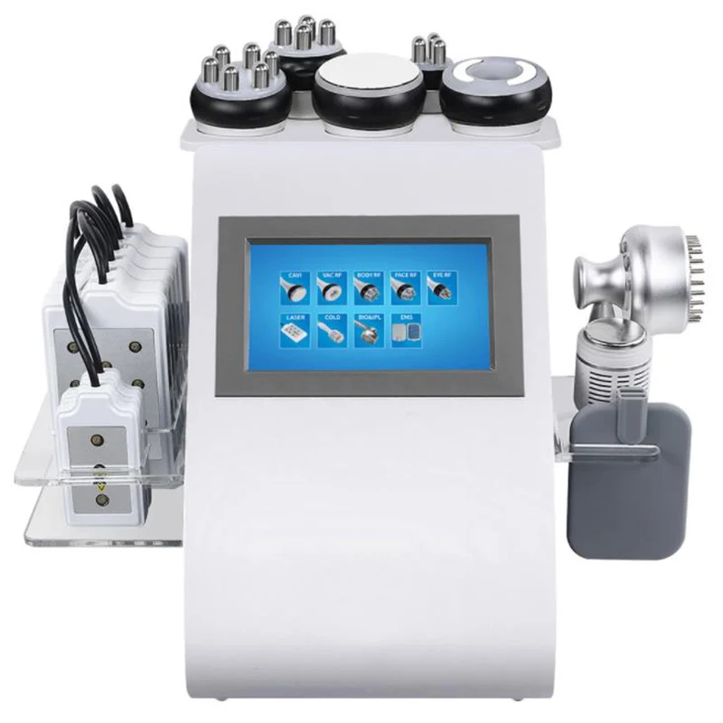 

40K 9 In1 Cellulite Reduction Radio Frequency Cavitation Slimming Equipment Lipo Laser Ultrasonic Beauty Machine