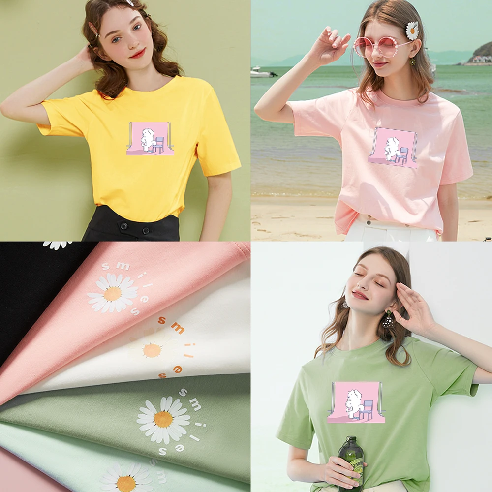 T-shirt Ladies fashion T-shirt Cartoon little white bear Soft and comfortable cotton short-sleeved top Oversized T-shirt
T-shirt Ladies fashion T-shirt Cartoon little white bear Soft and comfortable cotton short-sleeved top Oversized T-shirt