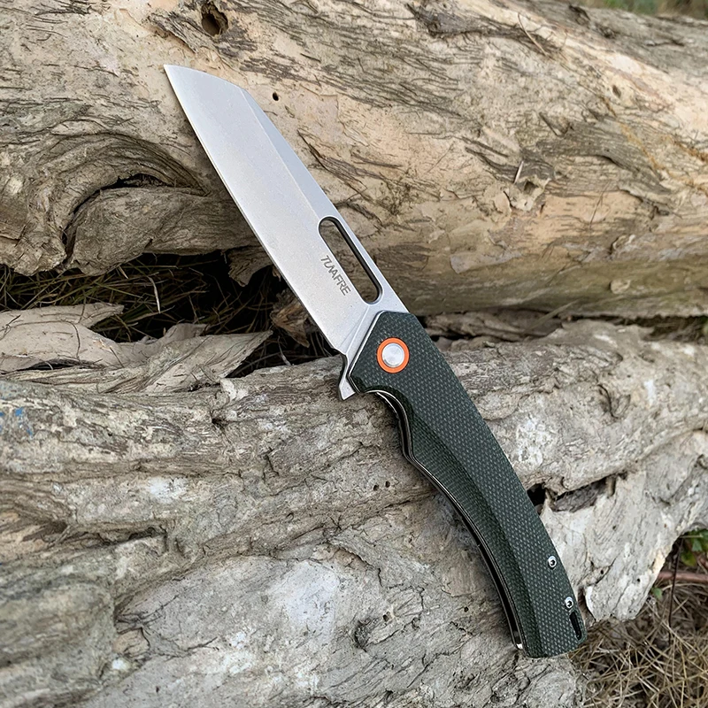TUNAFIRE folding knife D2 high speed steel High-end linen (Micarta) handle outdoor camping hunting EDC tool
TUNAFIRE folding knife D2 high speed steel High-end linen (Micarta) handle outdoor camping hunting EDC tool