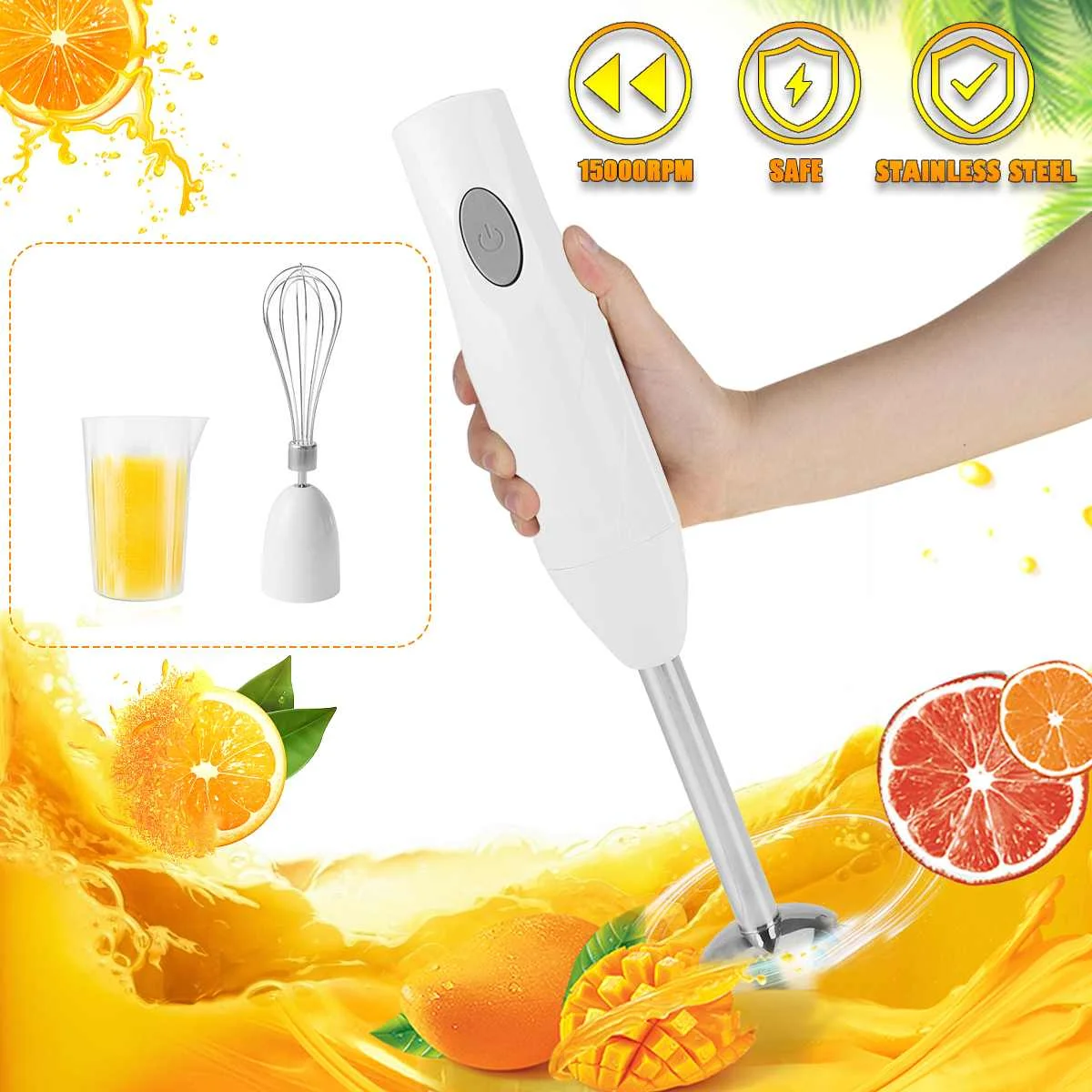 2 Speeds Electric Blender 2 in 1 Food Mixer Kitchen Smoothies Detachable Hand Blender Egg Beater Vegetable Fruit Salad Sonifer
2 Speeds Electric Blender 2 in 1 Food Mixer Kitchen Smoothies Detachable Hand Blender Egg Beater Vegetable Fruit Salad Sonifer