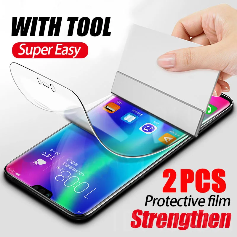 2Pcs Soft Hydrogel Protective Film For Huawei P40 P30 P20 Mate 20 Pro Screen Protector Film For Honor 9X 10 20 30 Pro Film
2Pcs Soft Hydrogel Protective Film For Huawei P40 P30 P20 Mate 20 Pro Screen Protector Film For Honor 9X 10 20 30 Pro Film
