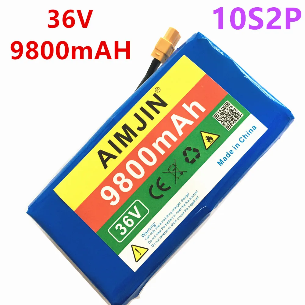 36V Lithium Battery Pack 10S2P 9800mAh Smart scooter Batteries High discharge XT60 interface With BMS For Balance Car Free ship
36V Lithium Battery Pack 10S2P 9800mAh Smart scooter Batteries High discharge XT60 interface With BMS For Balance Car Free ship