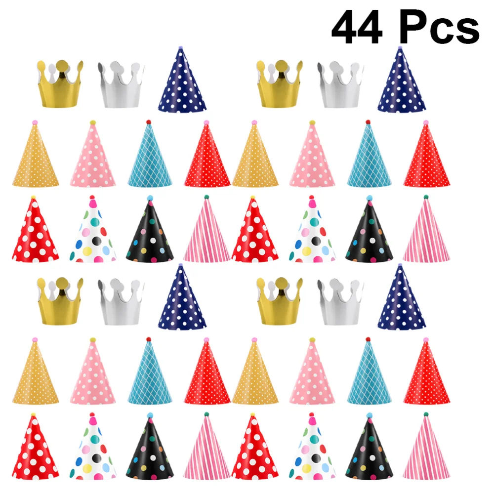 44pcs Chic Birthday Paper Hat Creative Children Photo Props Unique Paper Cap Party Supplies Favors for Kids
44pcs Chic Birthday Paper Hat Creative Children Photo Props Unique Paper Cap Party Supplies Favors for Kids