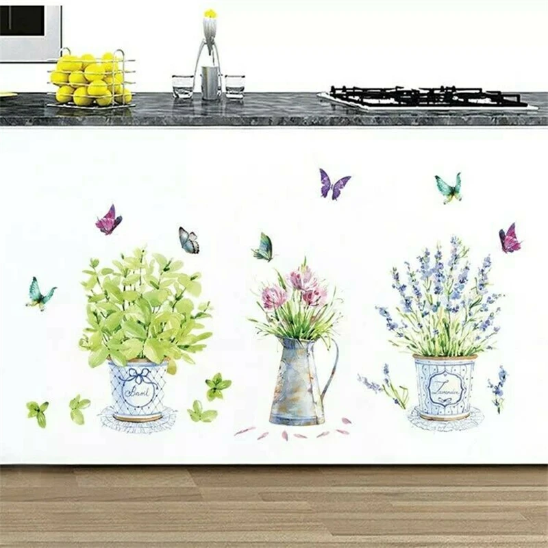 Wall Sticker Retro Flowers Pot Butterfly Sticker Nursery Kids Room Removable Mural Decal Decoration 
Wall Sticker Retro Flowers Pot Butterfly Sticker Nursery Kids Room Removable Mural Decal Decoration