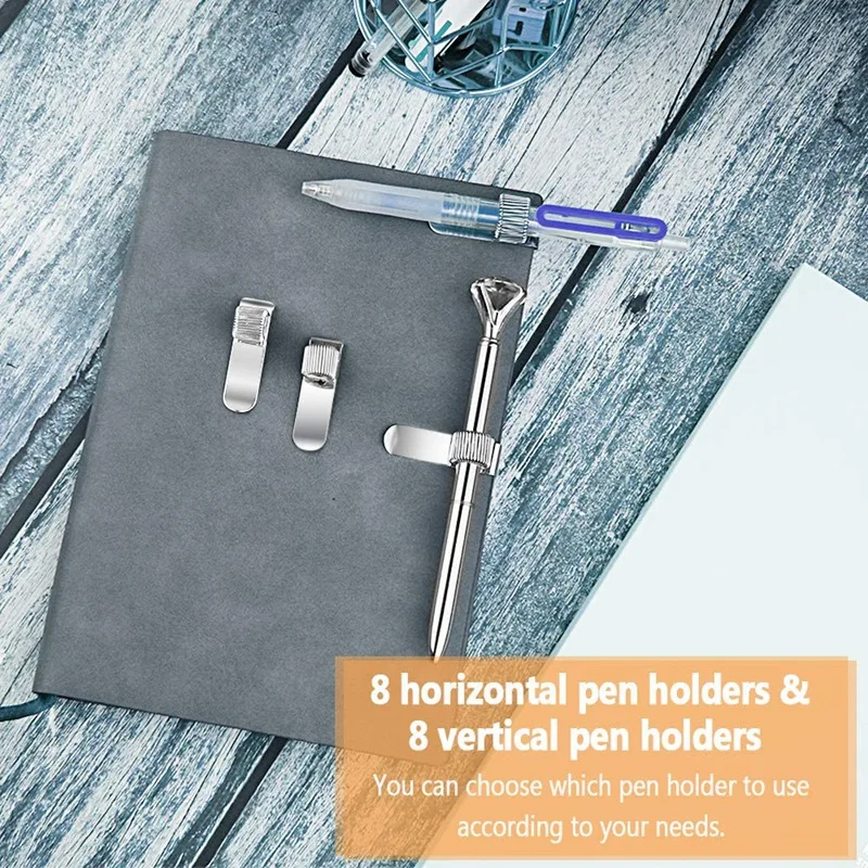 16Pcs Pen Clipboard Holder Spring Pen Loop Holder Clip Single Loop Pen Holder Clip for Notebook Home Office Pocket
16Pcs Pen Clipboard Holder Spring Pen Loop Holder Clip Single Loop Pen Holder Clip for Notebook Home Office Pocket