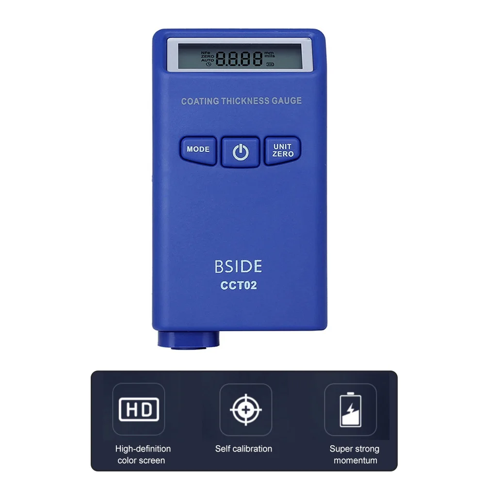 BSIDE CCT02 Mini Digital Coating Thickness Gauge LCD Automotive Paint Tester Detection Meter Thickness Measurement Tool
BSIDE CCT02 Mini Digital Coating Thickness Gauge LCD Automotive Paint Tester Detection Meter Thickness Measurement Tool