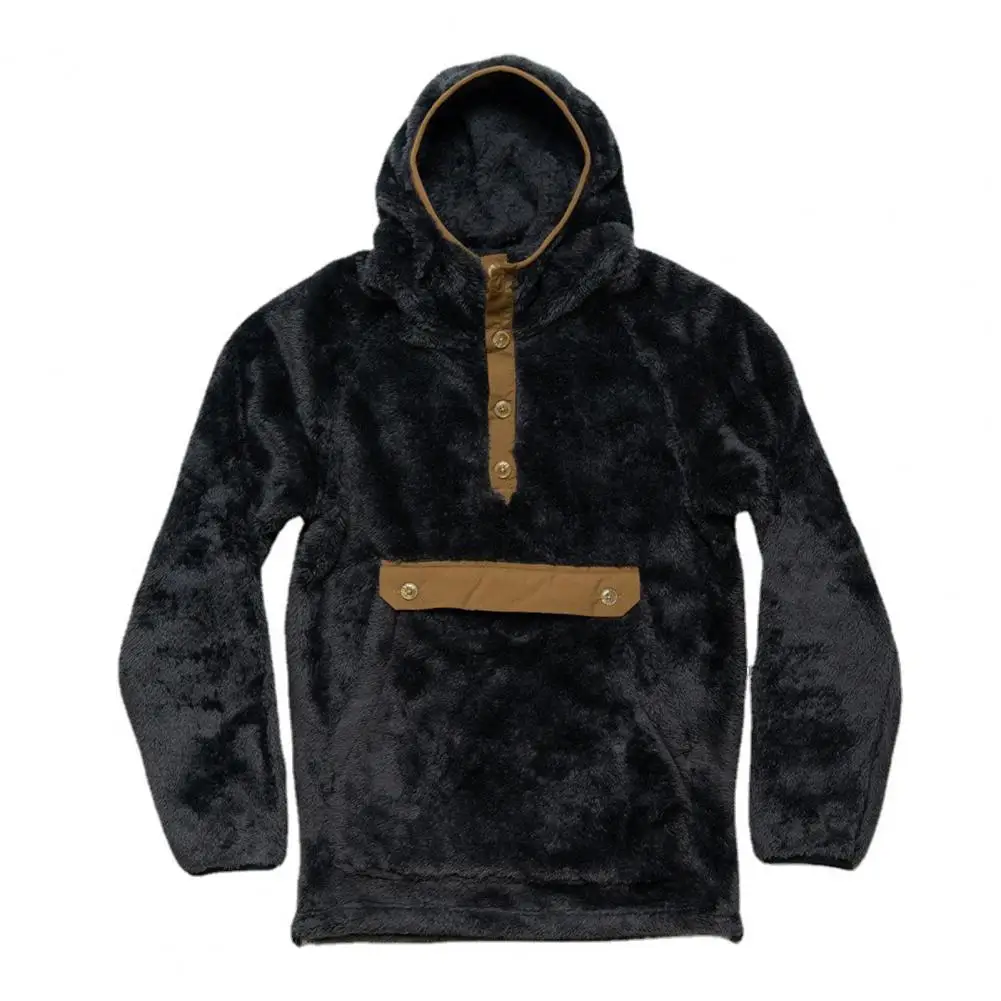Fashion Pullover Hoodie Sweater Male Jumper Shrinkable Cuffs Top Men Sweatshirt Hooded Buttons Neck Male Fluffy Pullover
Fashion Pullover Hoodie Sweater Male Jumper Shrinkable Cuffs Top Men Sweatshirt Hooded Buttons Neck Male Fluffy Pullover