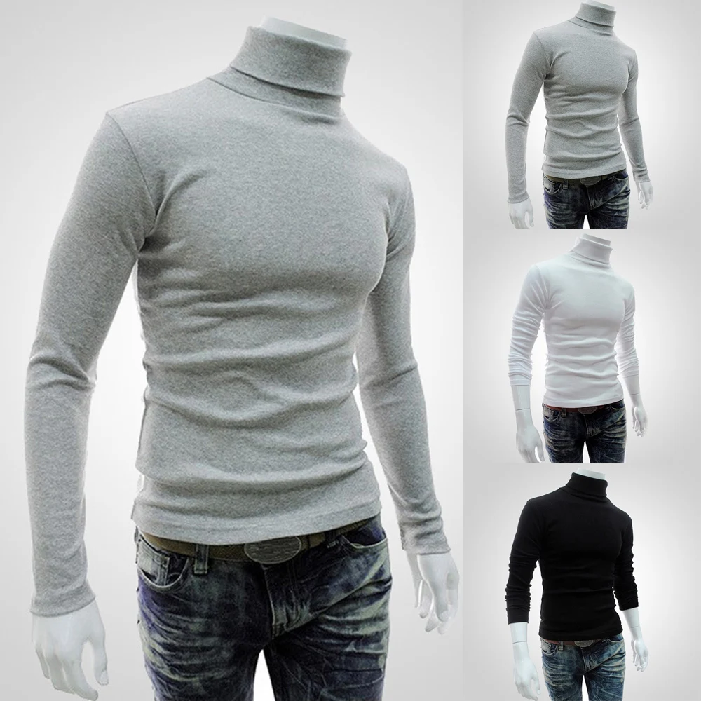 Winter Warm Men Thermal Underwear Long Sleeve Pullover High Neck Turtleneck Stretch Slim Basic T Shirt Jumper Knit Sweater Top
Winter Warm Men Thermal Underwear Long Sleeve Pullover High Neck Turtleneck Stretch Slim Basic T Shirt Jumper Knit Sweater Top
