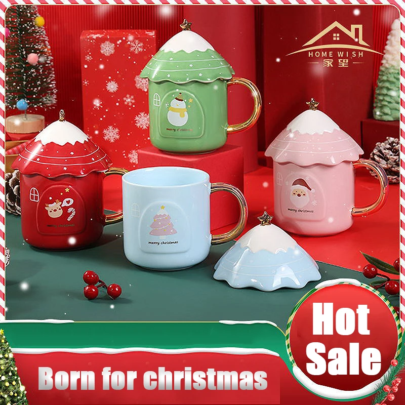 Creative Christmas Tree Mug Student Couple Gift Cute Ceramic Large Capacity Drinking Cup with Lid Handle Coffee Milk Drinkware
Creative Christmas Tree Mug Student Couple Gift Cute Ceramic Large Capacity Drinking Cup with Lid Handle Coffee Milk Drinkware